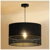  Duolla - Visilica na sajli DOUBLE RATTAN 1xE27/15W/230V prečnik 40 cm crna | Eponuda.com