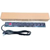 ExeLink Razvodni PDU panel za rack 19 in, sa 9 utičnih mesta, kabl 2m (aluminijum) | ePonuda.com