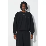 Aries Pamučna dukserica Premium Temple Sweatshirt za muškarce, boja: crna, s tiskom, COAR20000