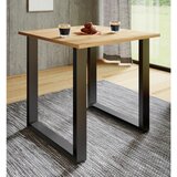 MID.YOU Jedilna Miza Xona, Barva Hrasta, Črna, 80x80cm | Shoptok.si