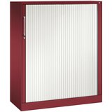C+P Omara z rolojem ASISTO, višina 1292 mm, širina 1000 mm, rubinasto rdeče/prometno bele barve | Shoptok.si