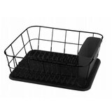 KAMILLE 0763C - Metalni ocedjivac sa sudove - Crni 37 x 33 x 13,5cm | ePonuda.com