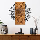 Wallxpert Rama de Oro -5 BlackWalnut Decorative Wooden Wall Accessory Cene