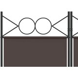  Paravan - Sobna pregrada s 3 panela smeđa 120 x 200 cm od tkanine - Smeđa 120 x 200 cm 1 1 | shoptok.hr