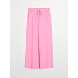 Sinsay Wide leg hlače s viskozom i dodatkom lana | shoptok.hr