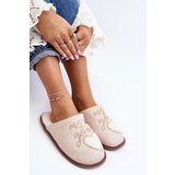 Boto Women's Classic Slip-On Fleece Lined Beige Slippers Mabira | ePonuda.com