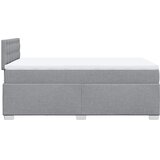  Krevet s oprugama i madracem svjetlosivi 120x190 cm od tkanine | shoptok.hr