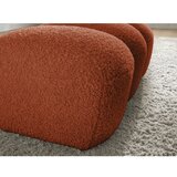 Bobochic Paris Opečnato oranžen tabure iz tkanine bouclé Hippolyte – | Shoptok.si