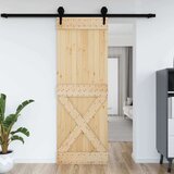  Vrata NARVIK Naravna 80 x 210 cm Masiven borov les, (5000215337) | Shoptok.si