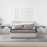  Noćni ormarići s ladicom 2 kom beton sivi 51x31x47 cm | Eponuda.com