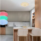 Globo LED okrogla stropna svetilka Klemens (40 W, Ø x V: 500 mm x 9 cm, Krom) | Shoptok.si
