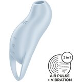 Satisfyer Pocket Pro 1 - stimulator klitorisa na baterije, zračni valovi (plavi) | shoptok.hr