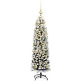 vidaXL Umestno božično drevo Zelena 120 cm PVC in Jeklo in Plastika | Shoptok.si