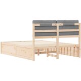  Krevetni okvir s tapiciranim uzglavljem Svijetlo siva | shoptok.hr