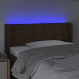  LED uzglavlje tamnosmeđe 93x16x78/88 cm od tkanine | shoptok.hr