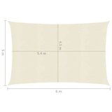  Jedro za zaštitu od sunca 160 g/m² krem 5 x 6 m HDPE | shoptok.hr