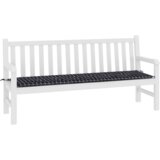 vidaXL vrtna blazina - črno karirasta - 180 x 50 x 4 cm - Oxford tkanina | Shoptok.si