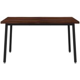  140 x 80 x 75 cm Čvrsto drvo akacije Tamno smeđa i crna | shoptok.hr
