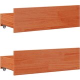  Krevet s regalom za knjige bez madraca 200x200 cm od borovine | shoptok.hr