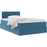  Krevet s od storage s madracem Tamno plava 120 x 200 cm Baršun | shoptok.hr