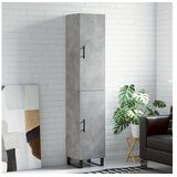 vidaXL Visoka komoda siva betona 34 5x34x180 cm od konstruiranog drva | shoptok.hr