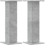  Stalci za biljke 2 kom siva boja betona 30x30x80 cm drveni | shoptok.hr