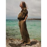 Reserved Top otvorenog ramena - smeđezeleno | shoptok.hr