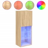 Maison Chic TV omarica - TV stojalo - Televizijska omarica z LED lučmi sonoma hrast 40,5x30x102 cm, (21700460) Cene