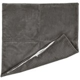  Presvlaka za jastuk 2 pcs ALMELO Tamnosiva 80 x 80 cm Kord - Tamnosiva 80 x 80 cm 2 Slike