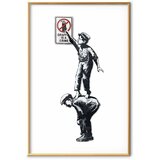  Plakat - Graffiti is a Crime 40x60 Zlatni okvir s margom | shoptok.hr
