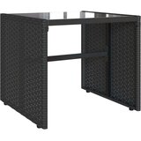  4-dijelni set vrtnih sofa od poliratana s jastucima crni | shoptok.hr