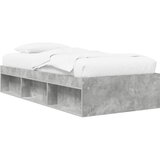  Okvir kreveta s pohranom s policom Betonska siva 80 x 200 cm | shoptok.hr
