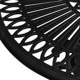 vidaXL Vrtni stol crni 62 x 62 x 65 cm od lijevanog aluminija | shoptok.hr