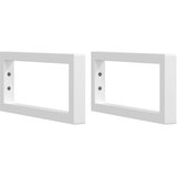  Zidna polica za umivaonik od čelika i masivne hrastovine Smeđa 40 x 60 x 2 cm | shoptok.hr
