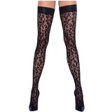Cottelli Oblačila za noge - oprijemalo za stegna s potiskom panterja (črno) - 5 | Shoptok.si