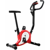 vidaXL bicikl za vježbanje s remenom za otpor crveni