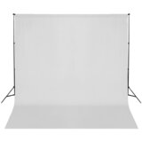vidaXL Pozadinski sustav s potporom 600 x 300 cm bijeli | shoptok.hr
