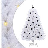  Umjetno božićno drvce s nogom Bijela 150 cm PVC i čelik | shoptok.hr