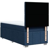 vidaXL Box spring postelja z vzmetnico modra 100x200 cm blago, (21308940) | Shoptok.si