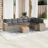  8-dijelni set vrtnih sofa od poliratana s jastucima bež | shoptok.hr