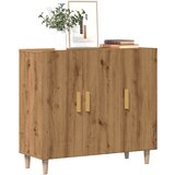 vidaXL Komoda artisan hrast 90x34x80 cm inženirski les Cene