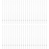  Ugrađeni stup za ogradu 44 pcs Srebrna 200 cm | shoptok.hr