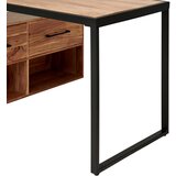 Livetastic KOMBINIRANA PISALNA MIZA les, kovina črna, barve akacije | Shoptok.si