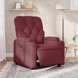 Maison Chic Električni naslanjač - Relax naslanjač vinsko rdeče blago, (22061194) | Shoptok.si