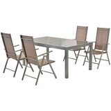 Gardenson Vrtna Garnitura Amalfi, 5-Delno, Rjavosiva | Shoptok.si