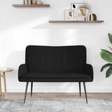 SOFA za dvije osobe Crna 115 x 61 x 87 cm tkanina | shoptok.hr