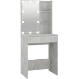  Toaletni stolić s LED svjetlima siva boja betona 60x40x140 cm | shoptok.hr