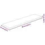  Zidna uzglavlja 12 pcs Krema 60 x 15 cm Baršun | shoptok.hr
