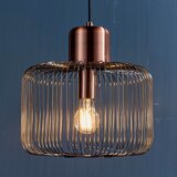  Endon 68986 - Visilica na sajli NICOLA 1xE27/40W/230V u bakarnoj boji | Eponuda.com