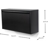 Spinder Design Crni metalni preklopni/viseći ormarić za cipele Billy – | shoptok.hr